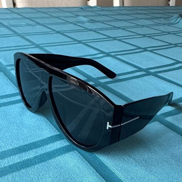 Aviator Pilot Black Sunglasses Unisex Large Oversized Bronson Unbranded main image 4